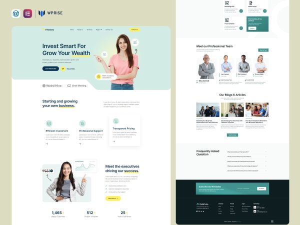 Finestra - Business Consulting & Investment Elementor Template