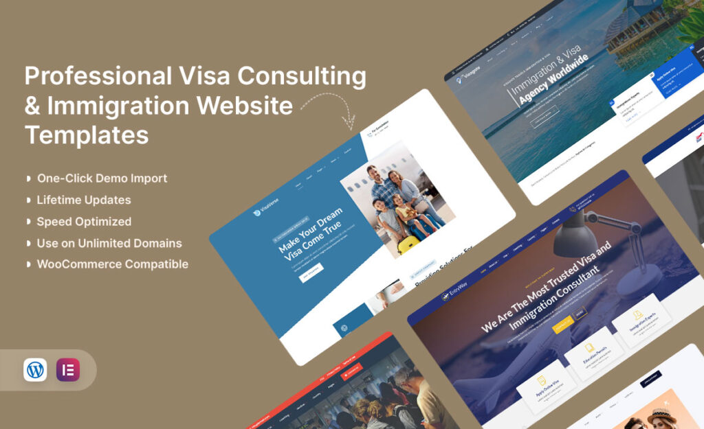 Professional Visa Consulting and Immigration Website Templates