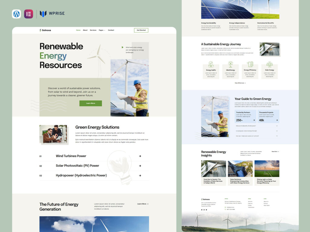 Solar Website Templates