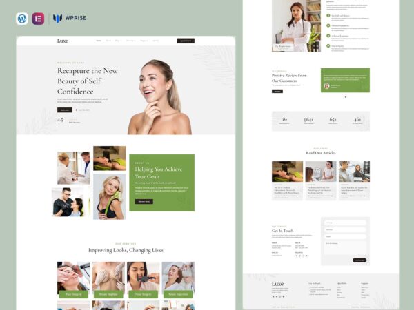 Luxe - Plastic Surgery Clinic Elementor Template