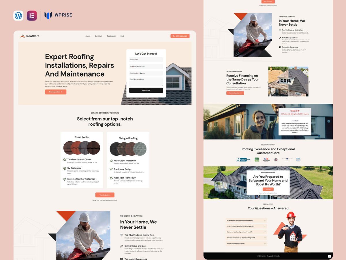 Roofing Landing Page