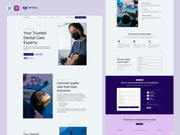 ToothWell - Dental Landing Page For Lead Generation