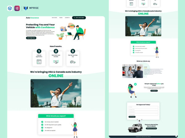 AutoSafe - Auto Insurance Lead Generation Landing Page