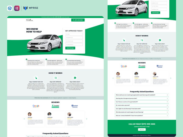 AutoSwift - Auto Insurance Lead Generation Landing Page