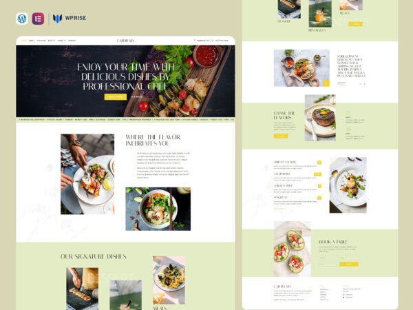 CaterEats - Restaurant & Catering Services Elementor Template