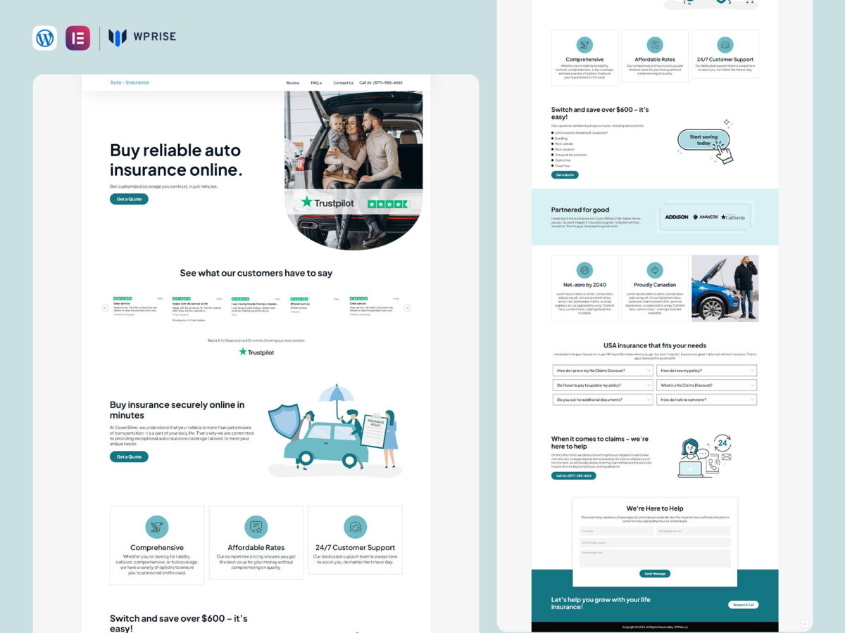 CoverDrive - Auto Insurance Lead Generation Landing Page