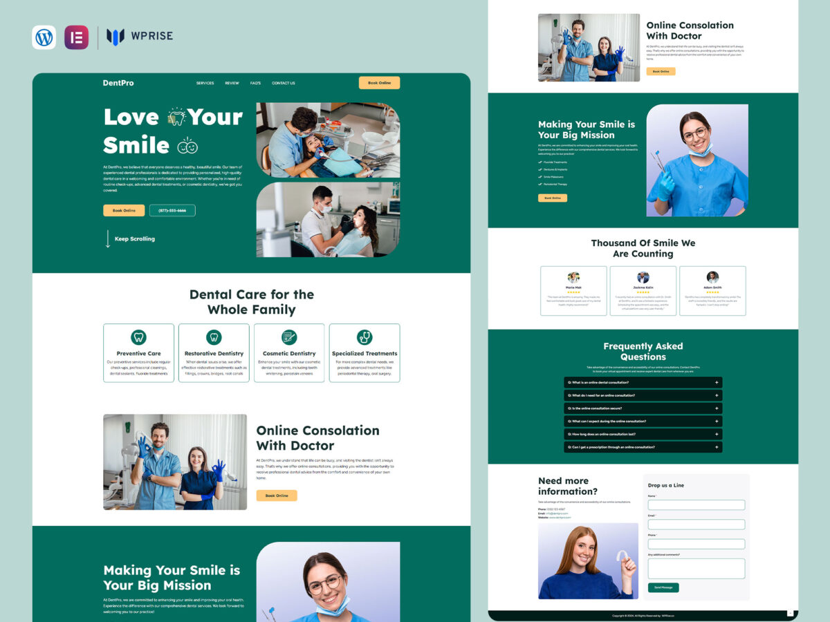 DentPro - Dental Lead Generation Landing Page