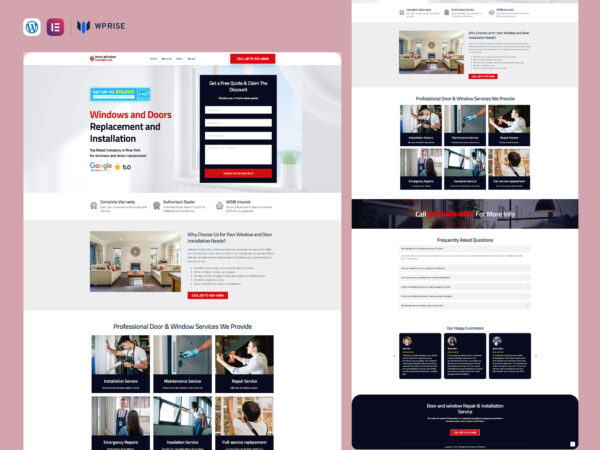 DoorDuo - Doors & Windows Replacement & Installation Landing Page