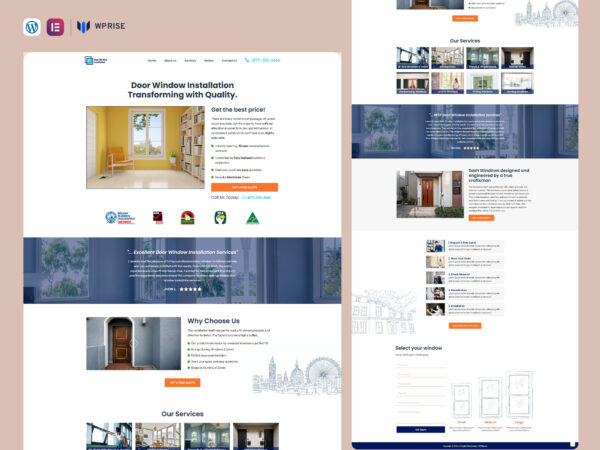 DoorFix - Doors & Windows Replacement & Installation Landing Page