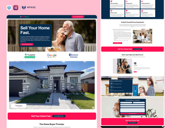 HomeOver - Home Buyer Lead Generation Landing Page