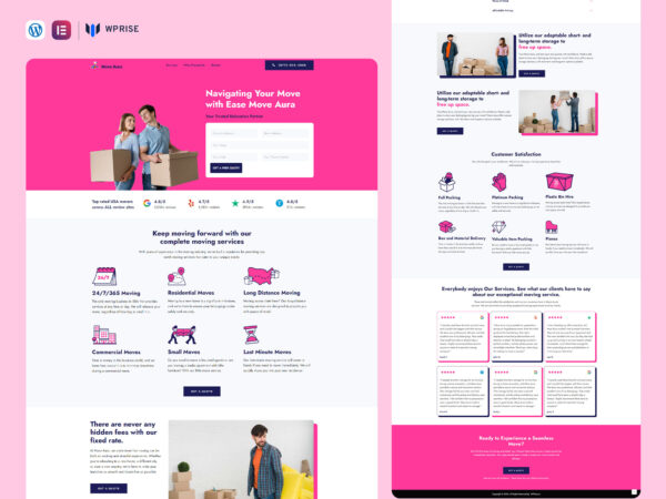 MoveAura - Moving Lead Generation Landing Page