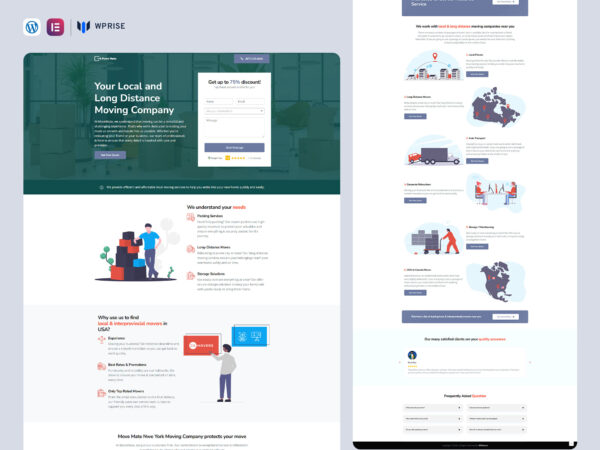 MoveMate - Moving Lead Generation Landing Page
