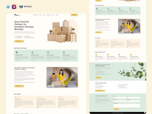 MovePilot - Moving Lead Generation Landing Page