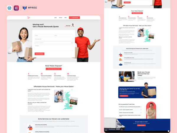 MoveQuest - Moving Lead Generation Landing Page