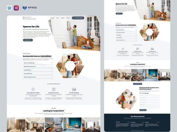NestUp - Home Renovations Lead Generation Landing Page