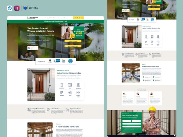 WindowFit - Doors & Windows Replacement & Installation Landing Page