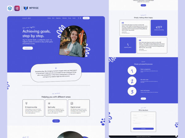 CoachWell - Coaching Landing Page for Lead Generation