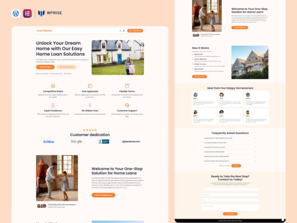 LoanSprout - Home Loan Lead Generation Landing Page