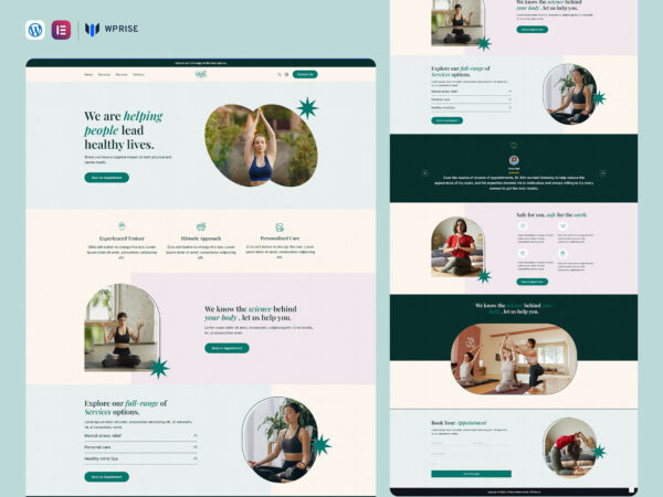ReviveMe - Wellness Landing Page for Lead Generation