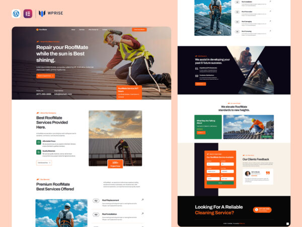 RoofMate - Roofing Lead Generation Landing Page