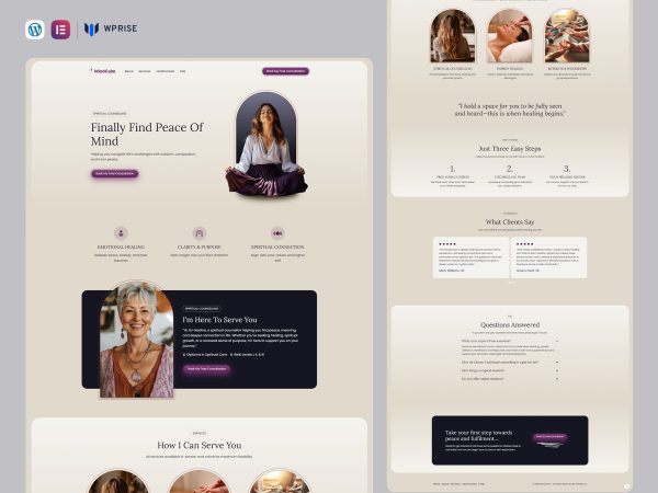MindCalm - Yoga Wellness Services Lead Generation Landing Page