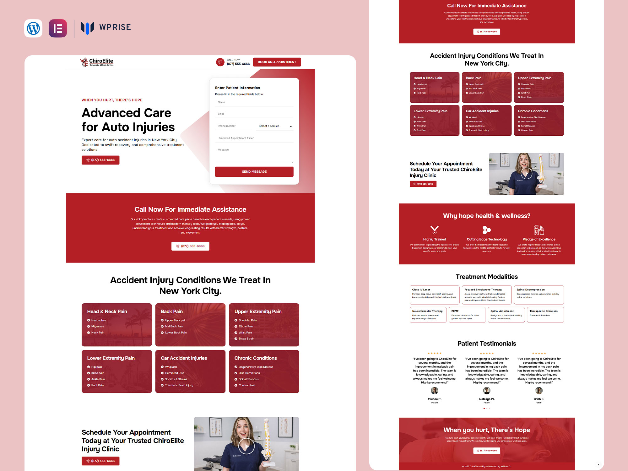 ChiroElite - Chiropractic Lead Generation Landing Page