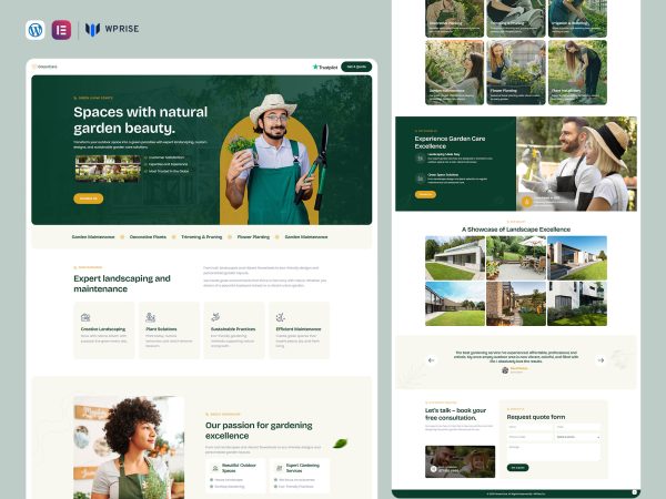 GreenCare - Landscaping Services Lead Generation Landing Page