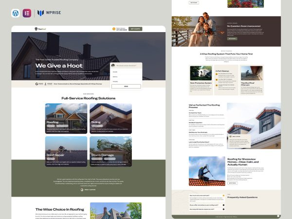 TitanRoof - Roofing Lead Generation Landing Page