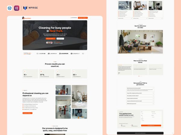 CleanPolish - Cleaning Services Landing Page for Lead Generation