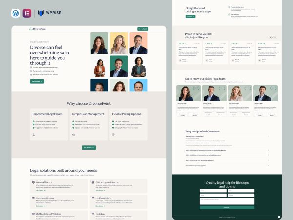 DivorcePoint – Divorce Attorney Landing Page for Lead Generation