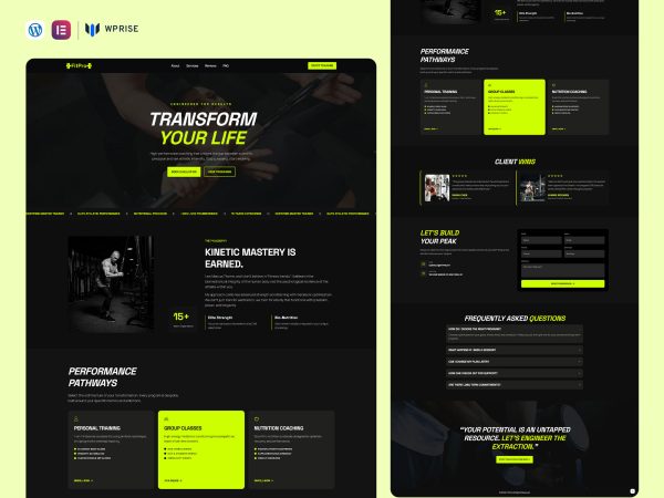 FitPro – Personal Fitness Trainer Landing Page for Lead Generation