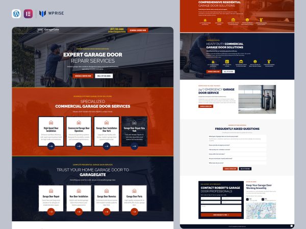 GarageGate - Garage Door Repair Services Landing Page for Lead Generation
