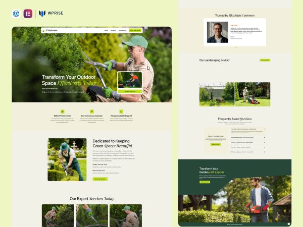 MyGarden - Gardening Landing Page Template for Lead Generation
