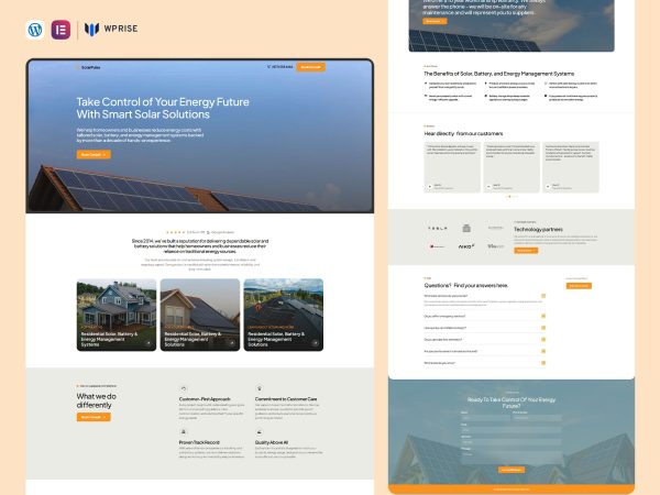 SolarPulse - Solar Landing Page for Lead Generation