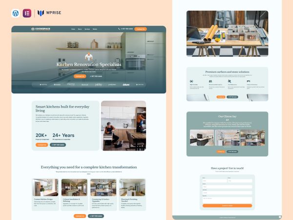 CookSpace – Kitchen Remodeling Landing Page for Lead Generation