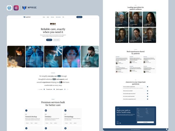 HealWell – Healthcare Landing Page