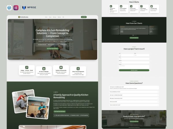 KitchenRevamp – Kitchen Remodeling Landing Page for Lead Generation