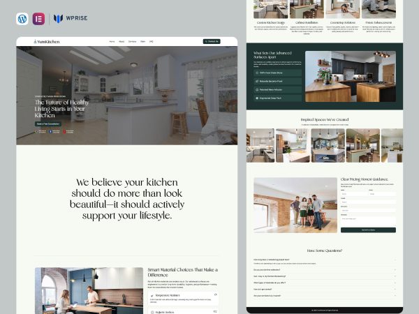 YumKitchen – Kitchen Remodeling Landing Page for Lead Generation