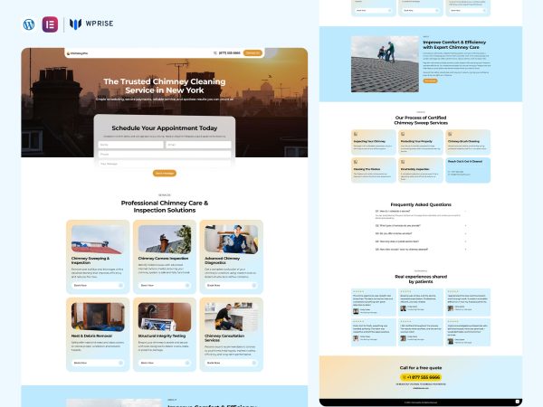 ChimneyPro – Chimney Sweep Landing Page for Lead Generation
