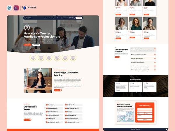 LawFlow – Law & Legal Landing Page for Lead Generation
