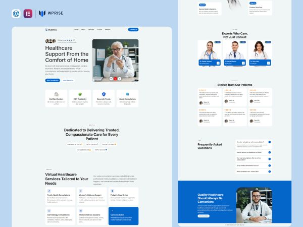 MediClinic – Online Medical Consultations Landing Page