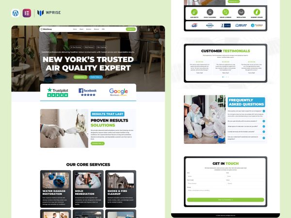 MoldAway – Air Duct Cleaning & Mold Remediation Landing Page