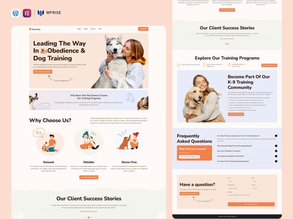 PawMatic – Paws Training Landing Page