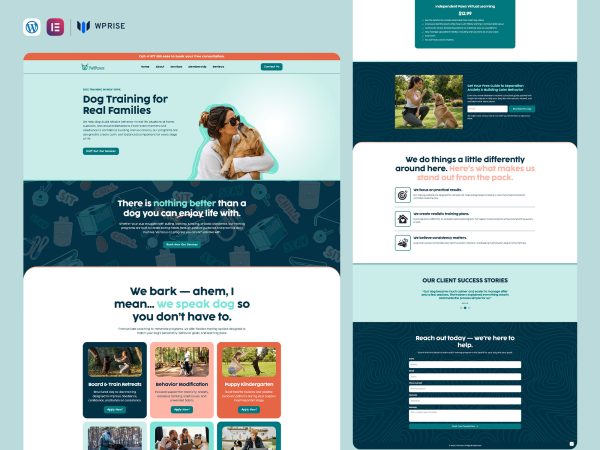 PetPaws – Paws Training Landing Page