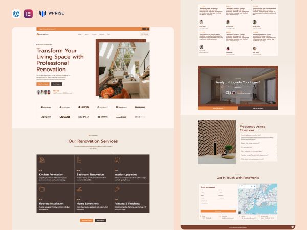 RenoWorks – Home Renovation Landing Page for Lead Generation