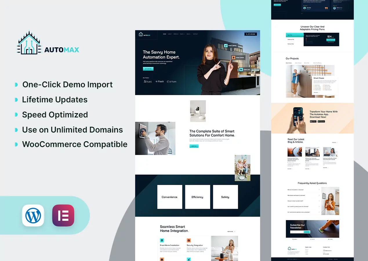 Automax - Smart Home Automation Elementor Template