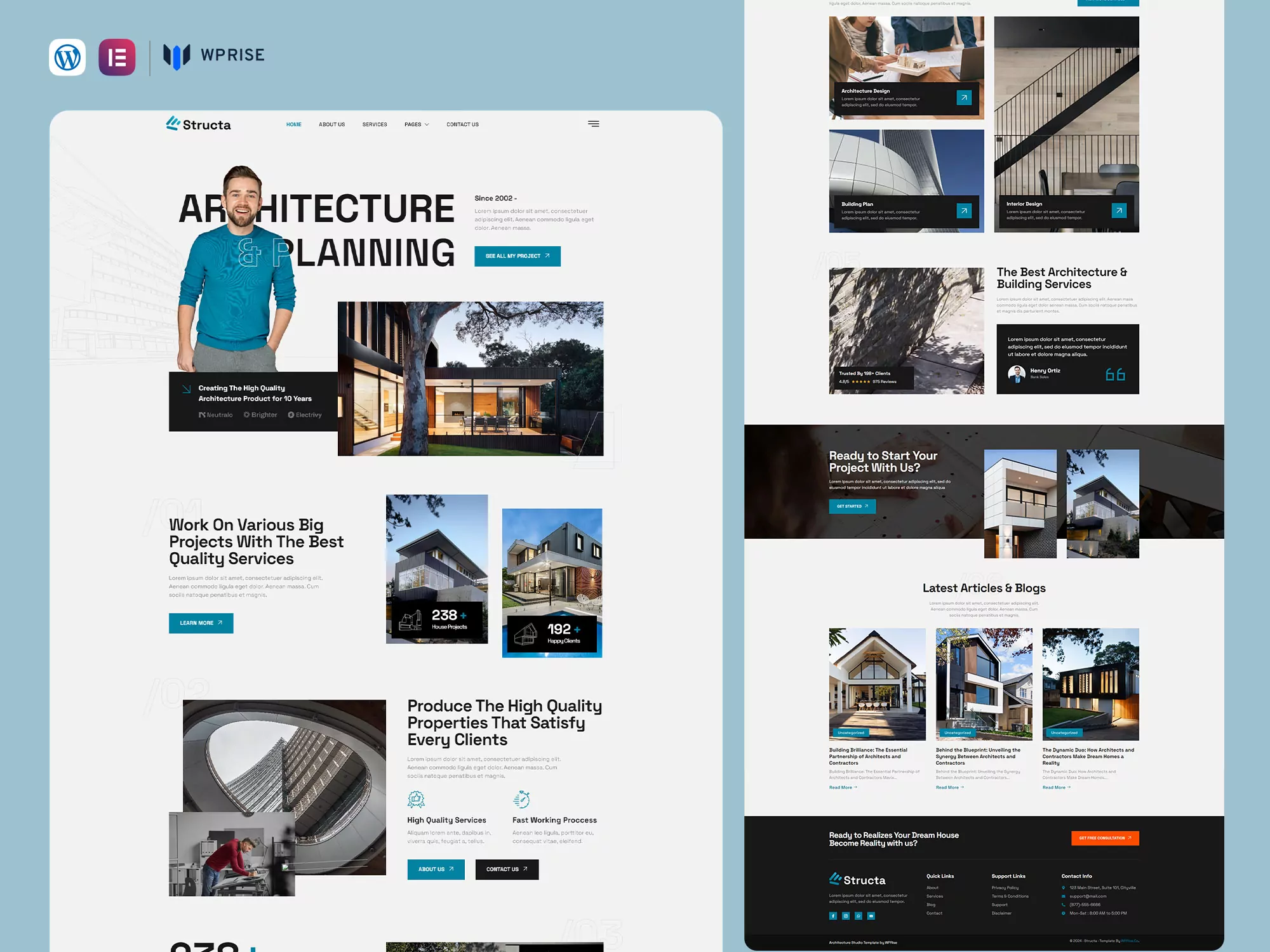 Structa - Architect & Contractor Elementor Template