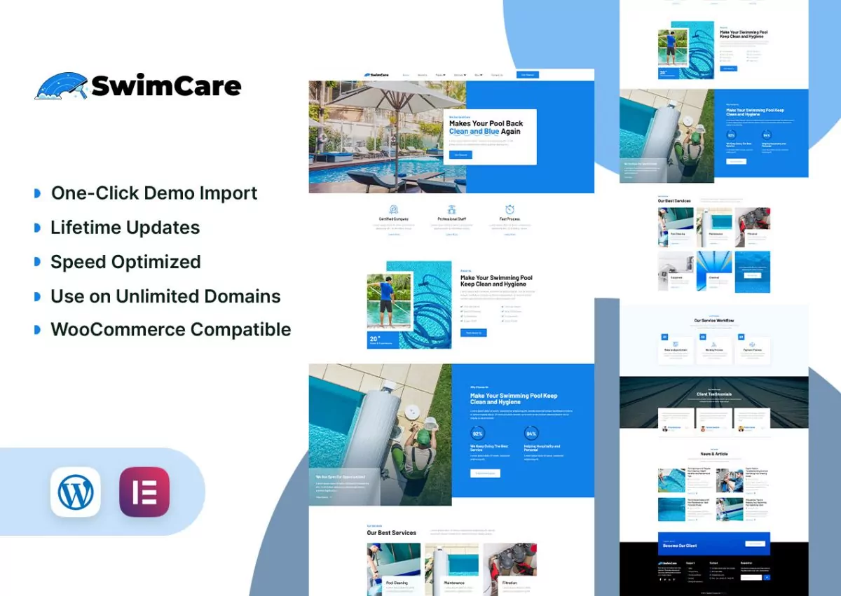SwimCare - Pool Care & Maintenance Solutions Elementor
