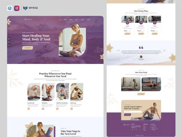 YogaGuru - Yoga, Fitness & Lifestyle Elementor Templates