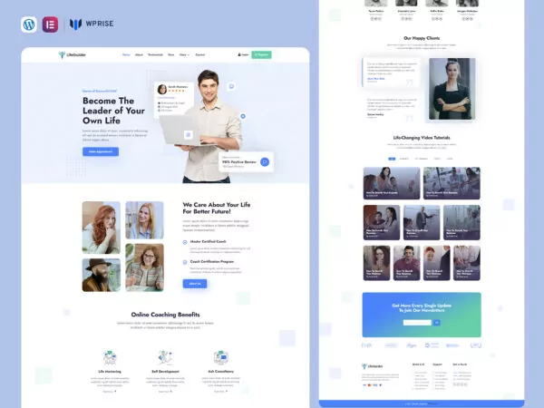 LifeGuider - Life Coach & Motivational Speaker Elementor Template